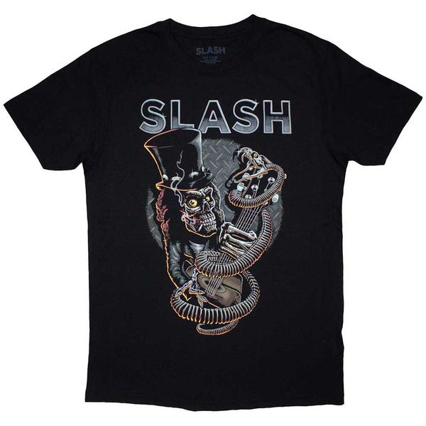 Slash | Official Band T-Shirt | Skull Guitar Snake