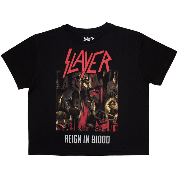 Slayer | Official Ladies Crop Top | Reign In Blood
