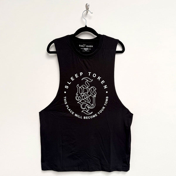 Sleep Token | Official Band Vest T-Shirt | Tomb Text Ring