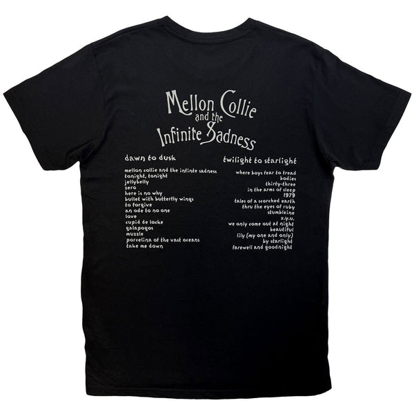 The Smashing Pumpkins | Official Band Carbon T-Shirt | Mellon Collie Animals (Black) (Back Print)