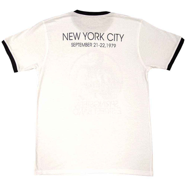Bruce Springsteen Unisex Ringer T-Shirt: NYC (Back Print)