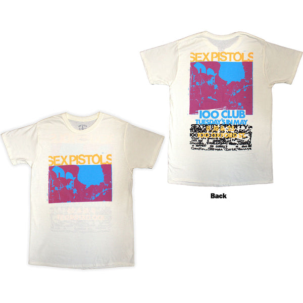 The Sex Pistols | Official Band T-Shirt | 100 Club (Back Print)
