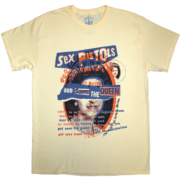 The Sex Pistols | Official T-Shirt | God Save The Queen Overlay