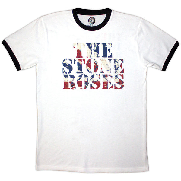 The Stone Roses | Official Ringer T-Shirt | 2013 Tour Ringer (Back Print)