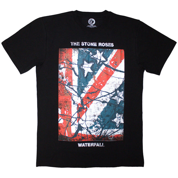 The Stone Roses | Official Band T-Shirt | Waterfall (Black) (Jumbo Print)
