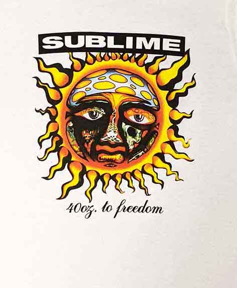 Sublime | Official Band Ringer T-Shirt | 40oz. To Freedom