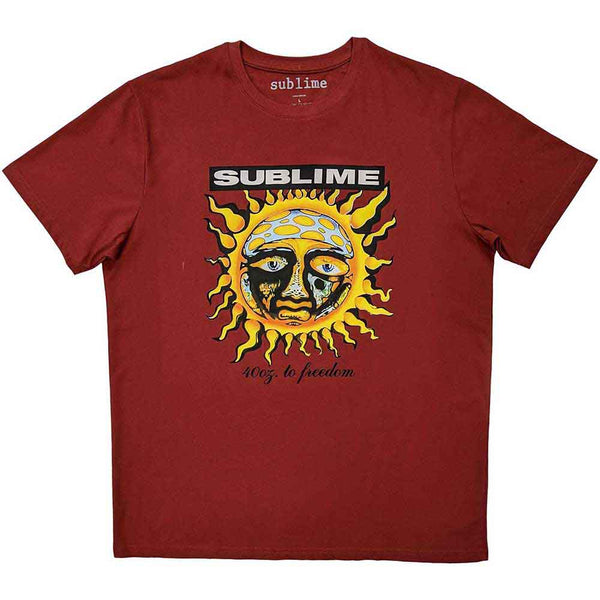 Sublime | Official Band T-Shirt | GRN 40 Oz Red