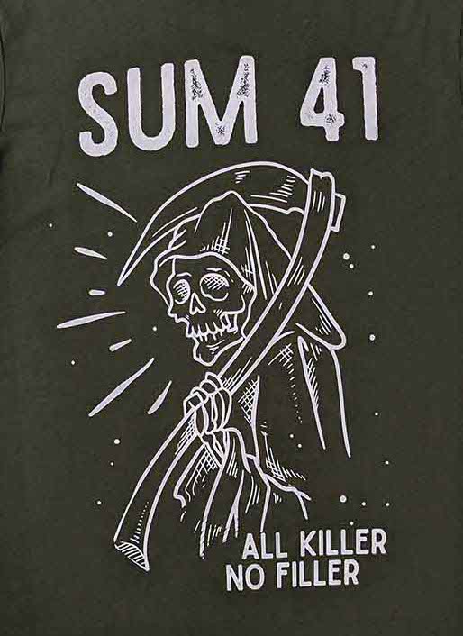 Sum 41 | Official Band T-Shirt | Reaper Green