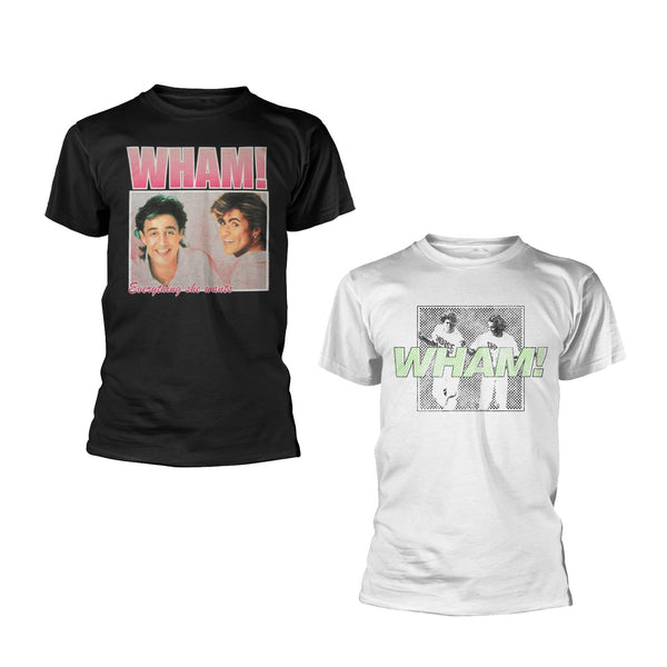 SALE 2 Official Wham! Unisex T-shirt set - 70% off