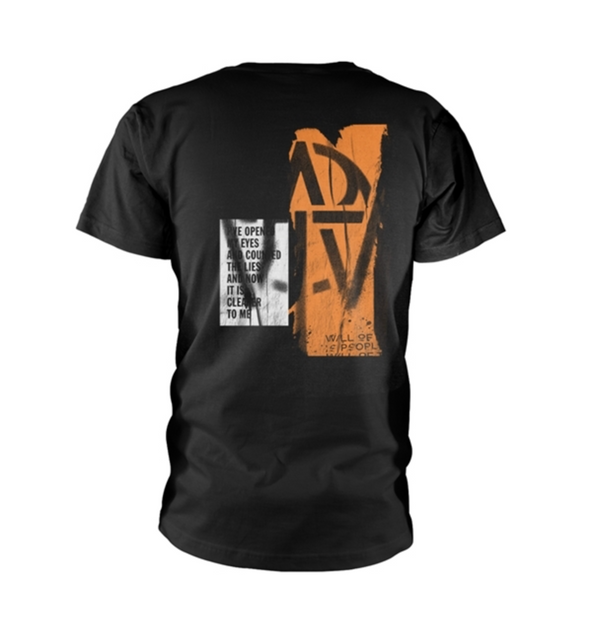 Muse | Official Band T-Shirt | WOTP Orange Stencil (Back Print)