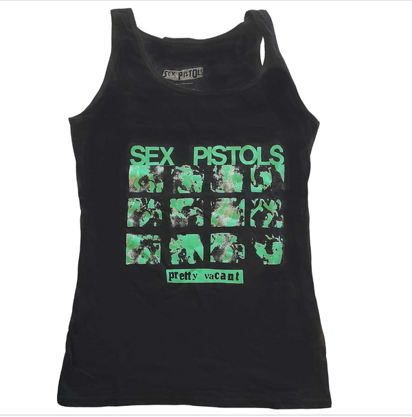 The Sex Pistols Ladies Vest T-Shirt: Pretty Vacant