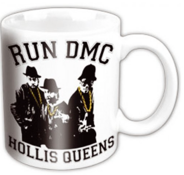 Run DMC Boxed Coffee Mug featuring ' Holis Queens Pose Black' design motif.