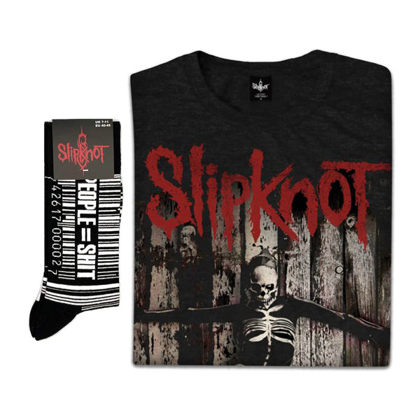Slipknot | Exclusive Band Gift Set | 5 The Gray Chapter Album Tee & Socks