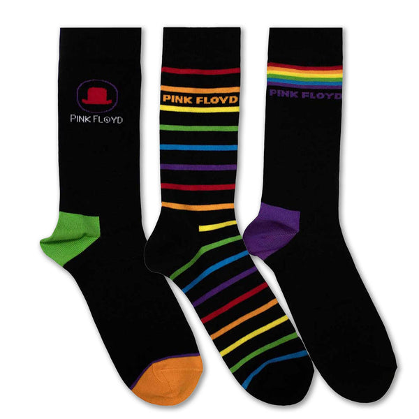 Pink Floyd Socks 3 Pack - Adult UK 7-11 (EU 41-46, US 8-12)