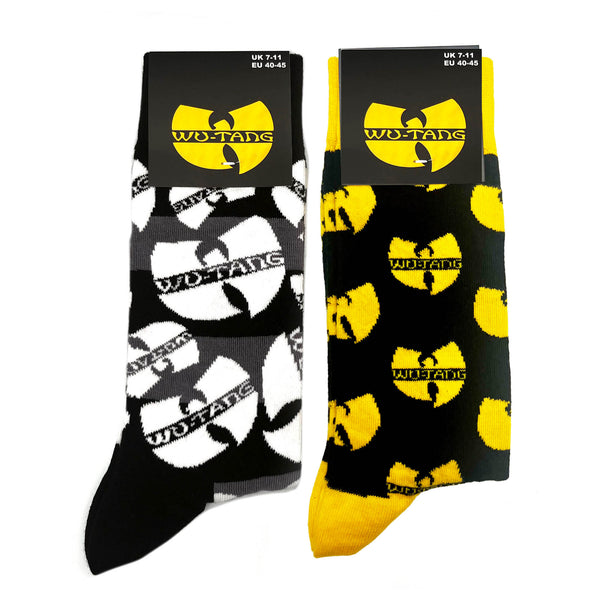 Wu-Tang Clan Socks Set - 2 Pack - Adult UK 7-11 (EU 41-46, US 8-12)