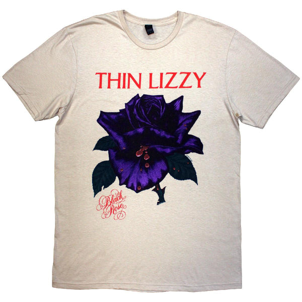 Thin Lizzy | Official Band T-Shirt | Black Rose Tracklist (Back Print)