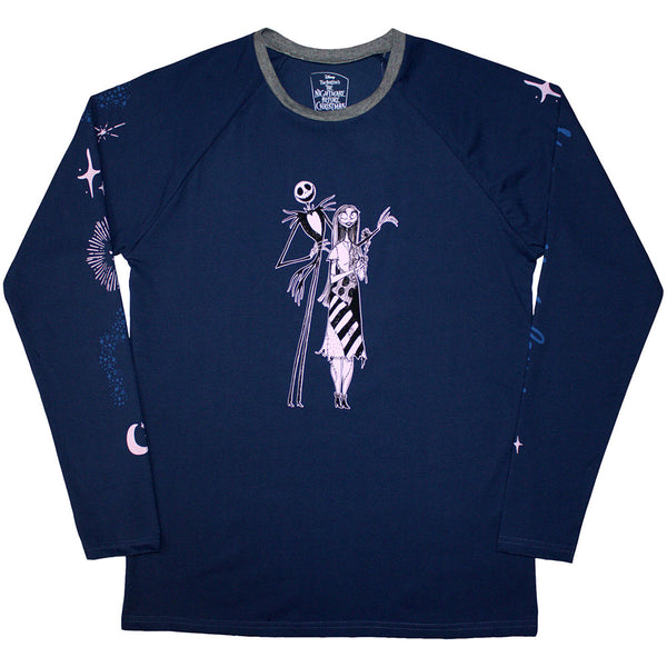 The Nightmare Before Christmas | Official Movie Long Sleeve T-Shirt | Character Heads (Back Print & Embellished)