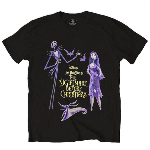 The Nightmare Before Christmas | Official Film T-Shirt | Purple Characters (Embellished)