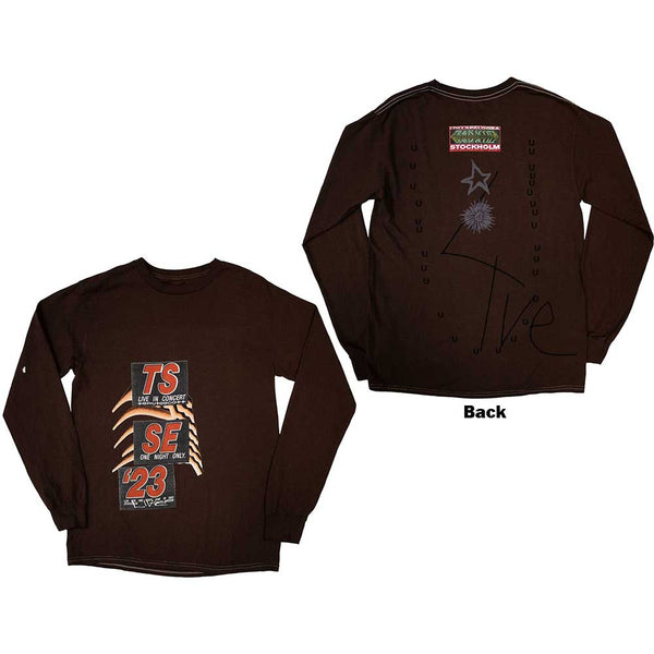 Travis Scott | Official Band Long Sleeve T-Shirt | Summer Run 2023 Stockholm (Back Print & Ex-Tour)