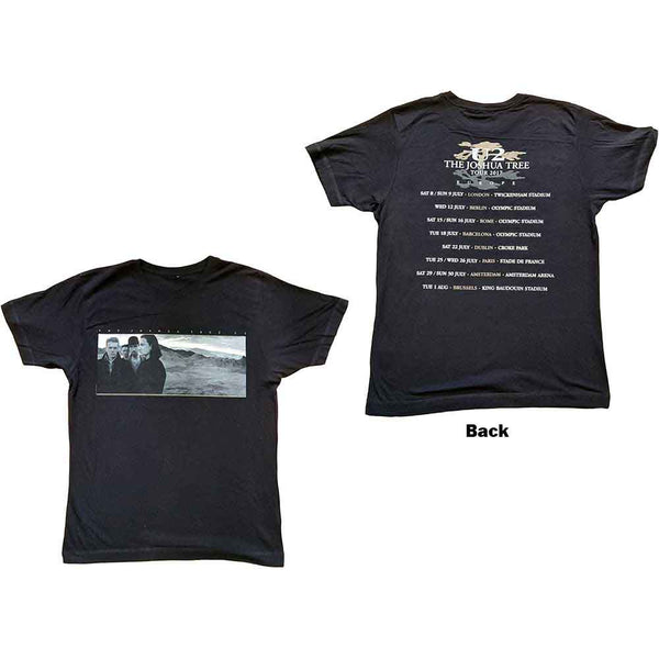 U2 | Official Band T-Shirt | Joshua Tree Photo (Ex-Tour & Back Print)