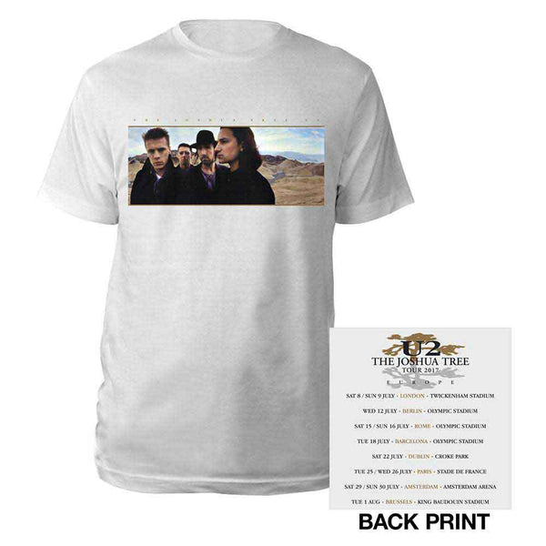 U2 | Official Band T-Shirt | Joshua Tree Photo (Ex-Tour & Back Print)