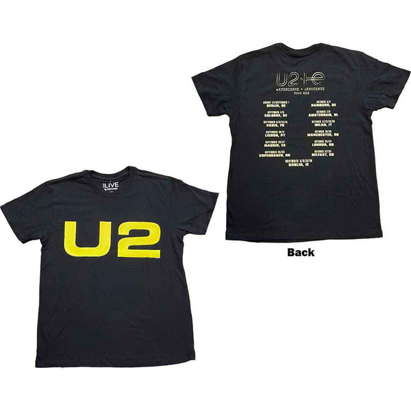 U2 | Official Band T-Shirt | Logo 2018 (Ex-Tour & Back Print)