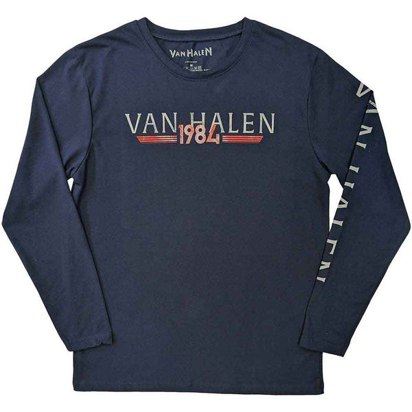 Van Halen | Official Band Long Sleeve T-Shirt | 84 Tour (Back & Sleeve Print)