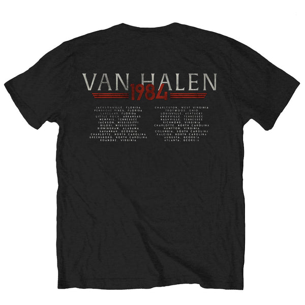 Van Halen | Official Band T-shirt | 84 Tour (Back Print)