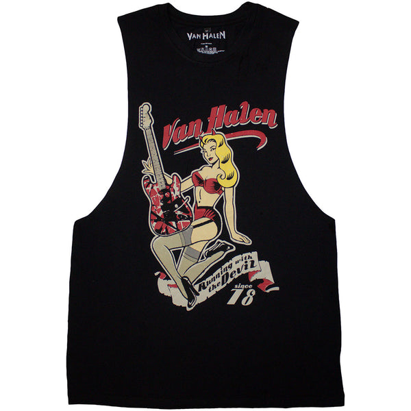 Van Halen | Official Band Vest T-Shirt | Running With The Devil