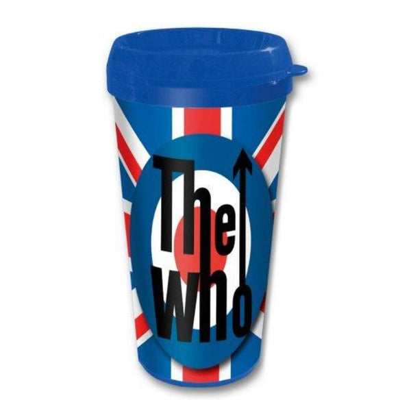 The Who Travel Mug featuring Target motif. (Plastic Body)