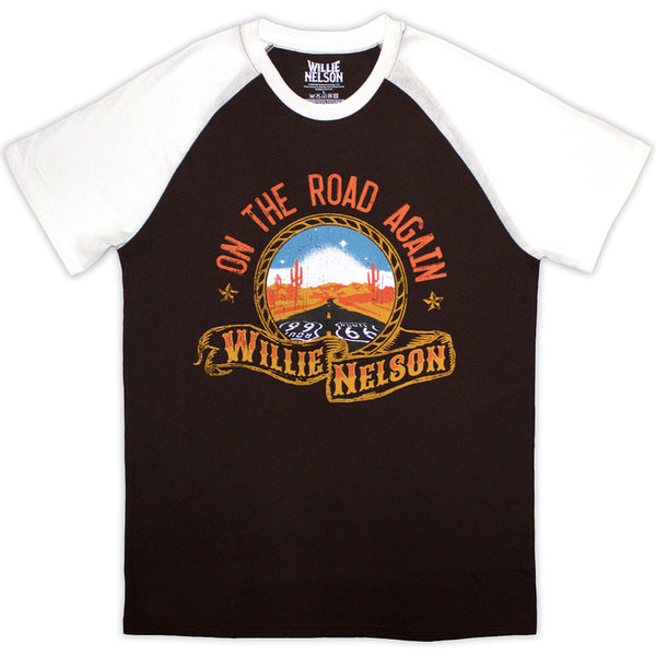 Willie Nelson | Official Raglan T-Shirt | Route 66