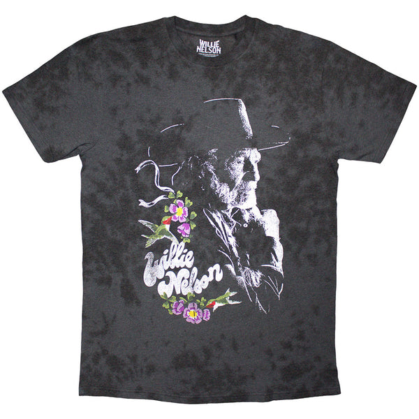 Willie Nelson | Official T-Shirt | Floral (Wash Collection)