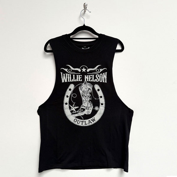 Willie Nelson | Official Band Vest T-Shirt | Outlaw