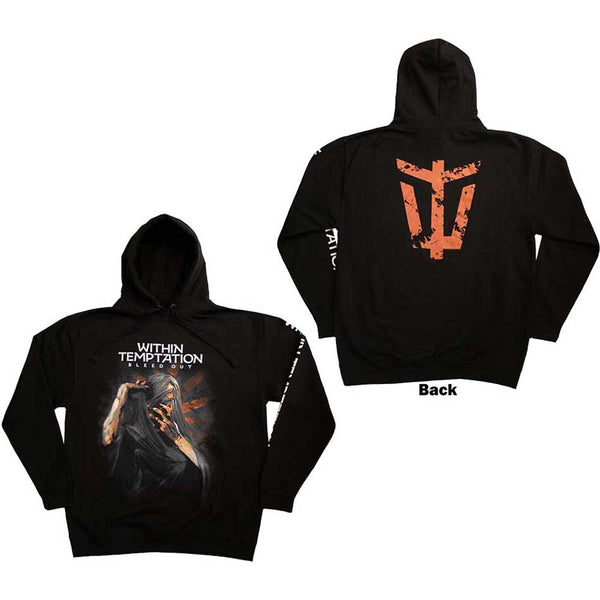 Within Temptation | Official Band Hoodie | Bleed Out (Back & Sleeve Print)