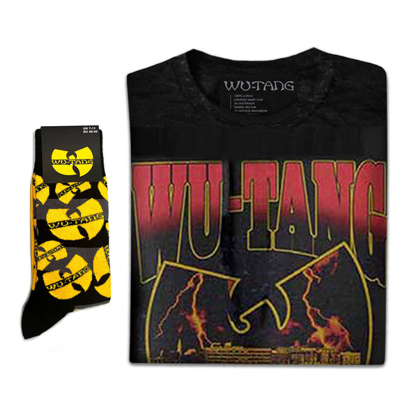 Wu-Tang Clan | Exclusive Band Gift Set | Lightning Infill W Tee & Socks