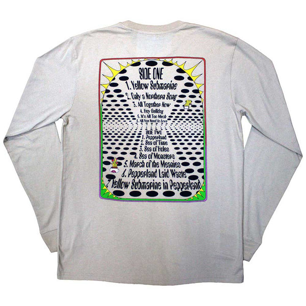 The Beatles | Official Band Long Sleeve T-Shirt | Yellow Submarine Tracklist (Back Print)