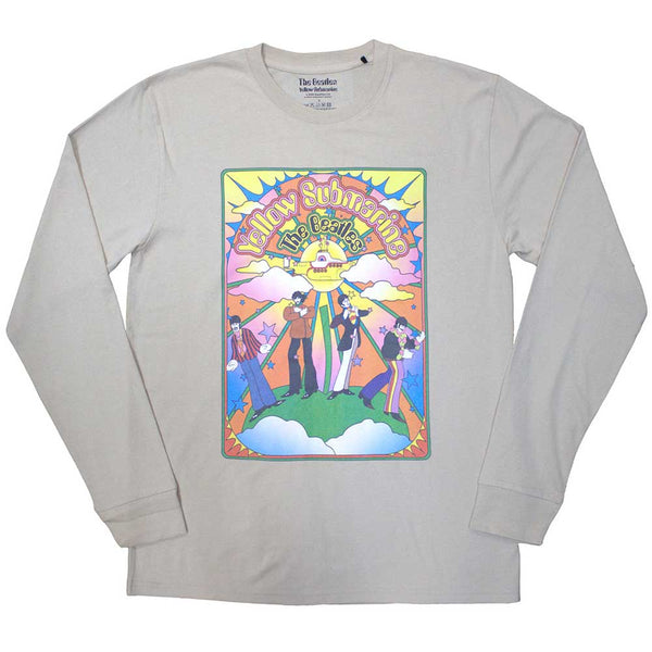 The Beatles | Official Band Long Sleeve T-Shirt | Yellow Submarine Tracklist (Back Print)