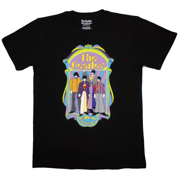 The Beatles | Official Band T-Shirt | Yellow Submarine Sub Band Frame v2