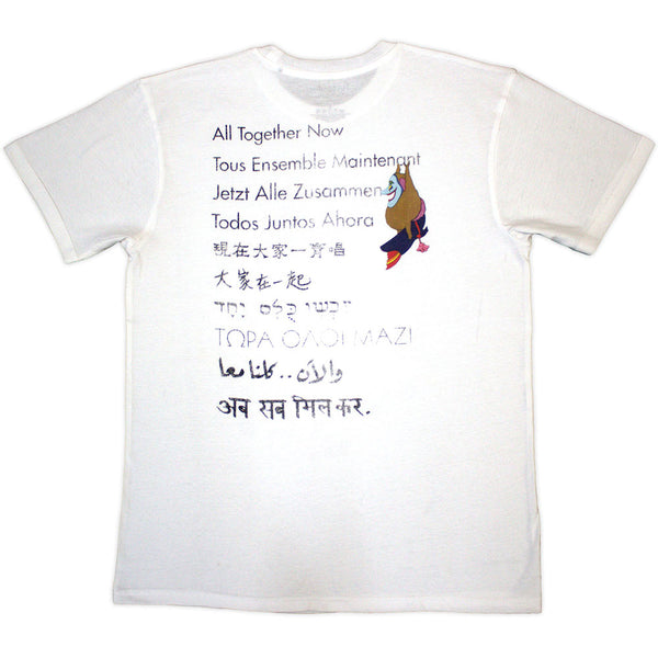 The Beatles | Official T-Shirt | Yellow Submarine Heads Collage / ATN (Back Print)