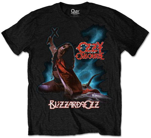 Ozzy Osbourne | Official Band T-shirt | Blizzard of Ozz Tracklist (Back Print)