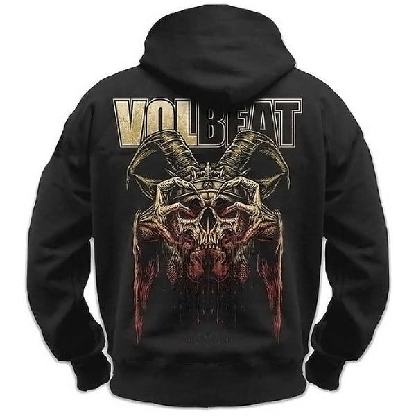 Volbeat Unisex Pullover Hoodie: Bleeding Crown Skull (Back Print)
