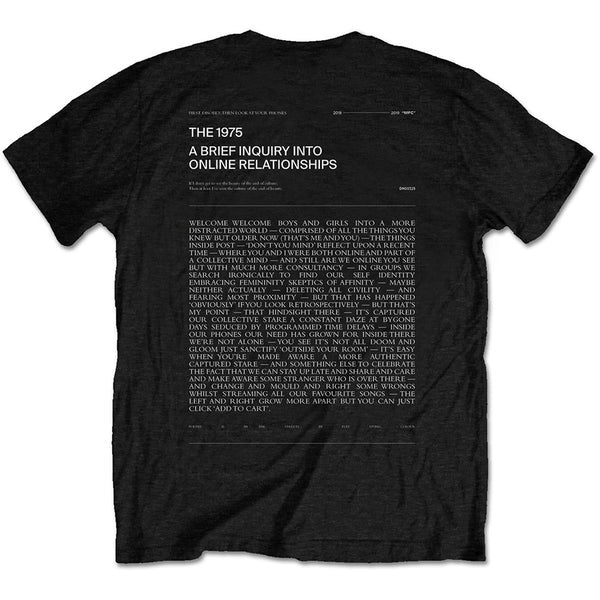The 1975 | Official Band T-Shirt | A Brief Inquiry (Back Print)