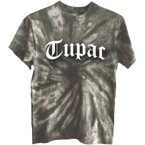 Tupac | Official Band T-Shirt | Gothic Logo (Dye-Wash)