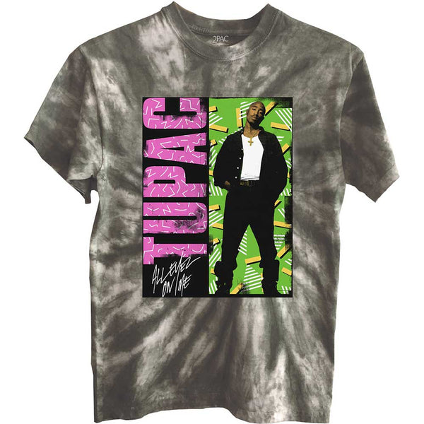 Tupac | Official Band T-Shirt | All Eyez On Me (Dye-Wash)