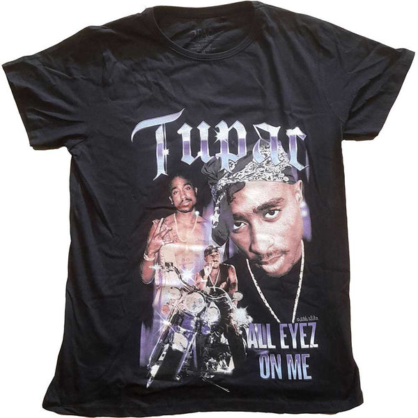 Tupac Ladies T-Shirt: All Eyez Blue Homage