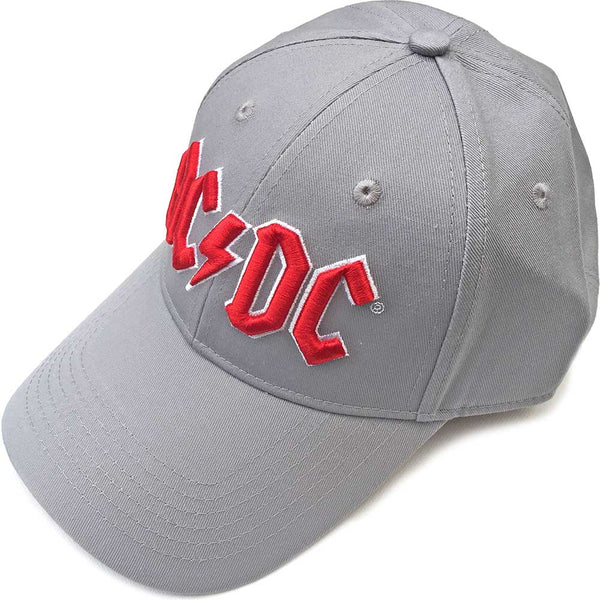 AC/DC Unisex Baseball Cap: Logo (Grey)