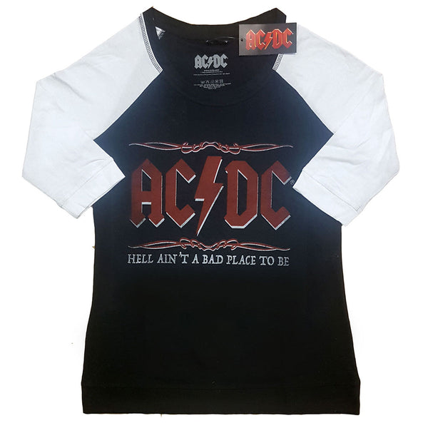 AC/DC Unisex Raglan T-Shirt: Hell Ain't A Bad Place