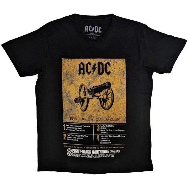 AC/DC | Official Band T-Shirt | 8 Track (Small)