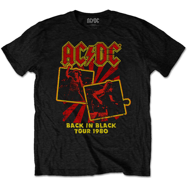 AC/DC | Official Band T-Shirt | Back in Black Tour 1980