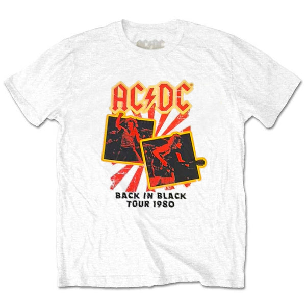 AC/DC | Official Band T-Shirt | Back in Black Tour 1980 (Plus Sizes)